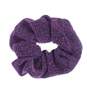 BOGO Stretchy Purple Sparkly Scrunchies